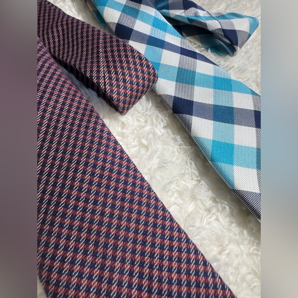 Class Club Red and Blue Patterned Ties Boys